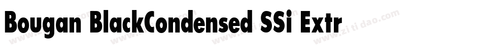 Bougan BlackCondensed SSi Extra Bold Condensed字体转换